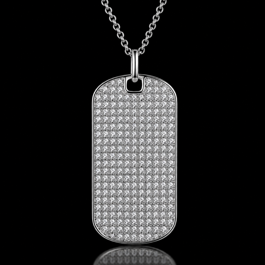 Dog Tag Pendant Necklace