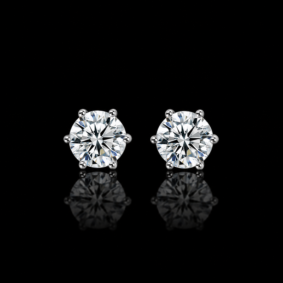 4mm Classic Round Stud Earrings