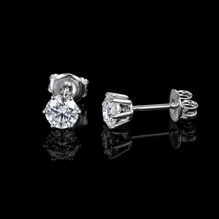 4mm Classic Round Stud Earrings