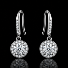 5mm Halo Drop Earrings