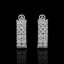 Pavé Huggie Hoop Earrings