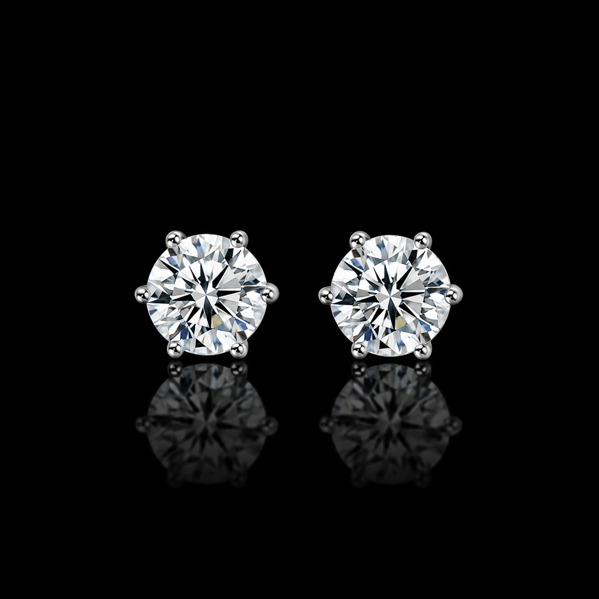 6.5mm Classic Round Stud Earrings